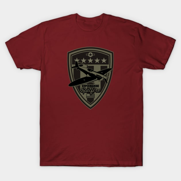 USAAF Spitfire T-Shirt by TCP